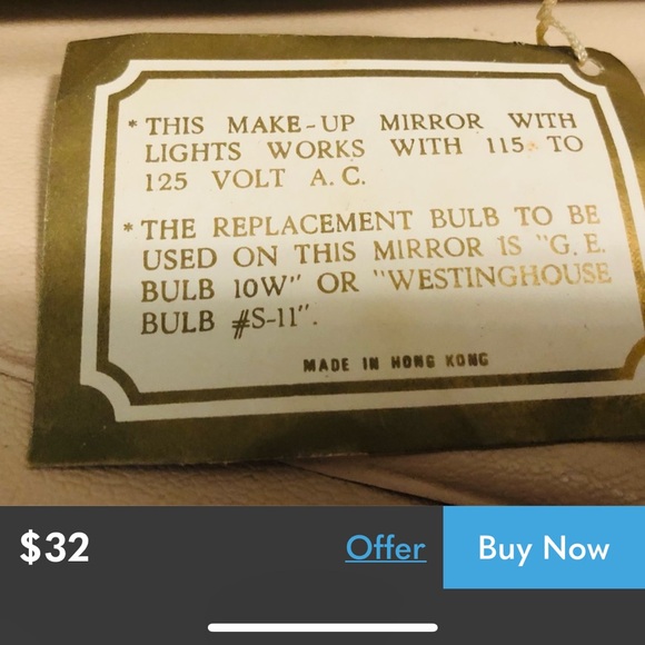 VINTAGE light up makeup mirror - Picture 13 of 13